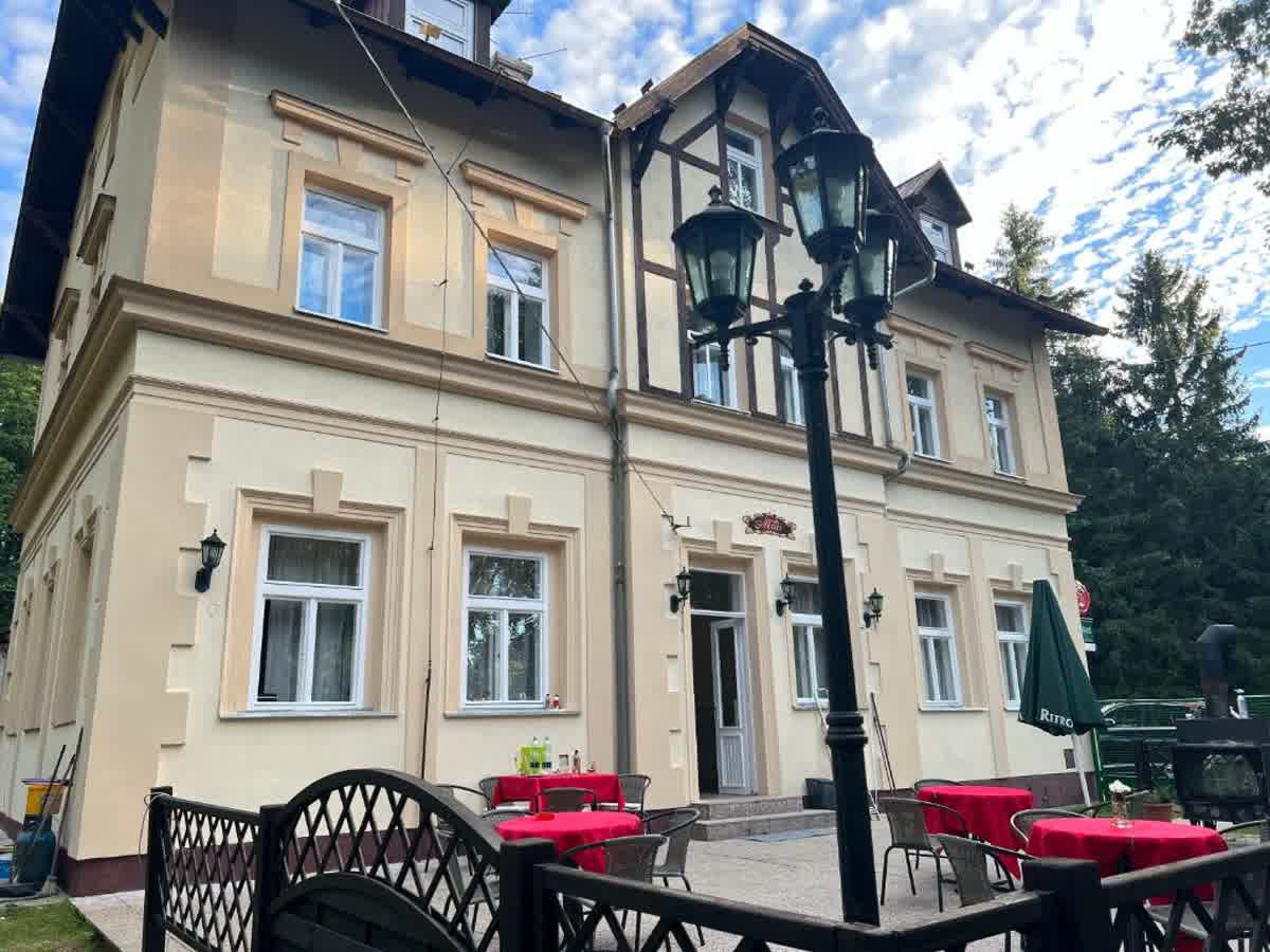 Villa Berolina terrace in Mariánské Lázně